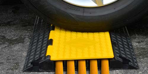 Electrical 5-channel cable ramp